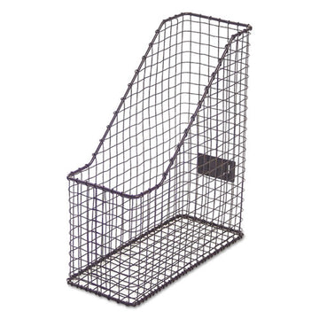 Universal® Vintage Wire Mesh Magazine Holder, Front-notched Loading, Vintage Bronze freeshipping - TVN Wholesale
